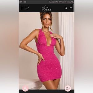 Oh Polly CASSIS dress in fuchsia - only worn for one hour during photo shoot.